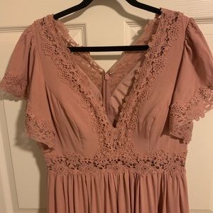 Azazie Tulum Dress in Dusty Rose